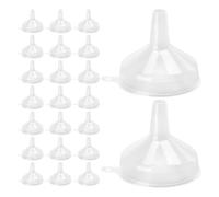 Ipetboom Embudos de Plástico Transparentes para Líquidos 60 Unidades Boca Ancha Pequeños para Llenar Botellas de Cocina Aceite Perfumes y Polvo Utensilios para Uso Doméstico y
