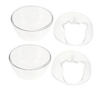 Ipetboom Envase 2 Piezas baño de hámster Jaula de Hamster Transparente bañera para Mascotas Accesorios para Piscinas bañera Transparente para hámster contenedor de baño de Arena Tina