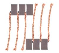 Ipetboom Escobillas de Carbón para Motor de Coche 4X5X8 MM Kit de 6 Unidades de Grafito Resistente al Desgaste con Alambre de Cobre Repuesto para Elevalunas y Limpiaparabrisas