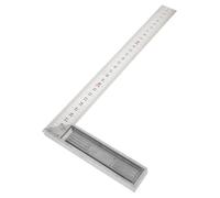 Ipetboom Escuadra de Carpintero Profesional de Acero Inoxidable 300 MM Gruesa Regla de Medición Metálica Multifuncional para Carpintería Herramienta Precisa para Construcción y Bricolaje