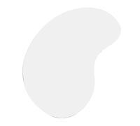 Ipetboom Espejo Curvo para Estanque de Hielo 1 Pieza, Accesorio Decorativo para Lago del Pueblo Navideño, Diseño en Forma de Gota, Adecuado para Paisajismo de Exhibición y Escenarios