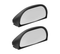 Ipetboom Espejo Retrovisor para Punto Ciego de Coche Negro 2 Unidades Gran Angular Ajustable 360° Resistente Lluvia y Nieve para Suv Camiones y Automóviles