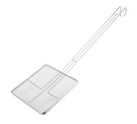 Ipetboom Espumadera de Acero Inoxidable Cuadrada Malla Fina, Colador de Aceite para Freír, Escurridor de Pasta Ergonómico, Separador de Grasa para Cocina Doméstica y Profesional