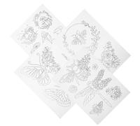 Ipetboom Estabilizador de Bordado Soluble Agua 4 Hojas Lavables para Costura a Mano Papel para Bordar Camisas y Proyectos DIY Tamaño Estándar para Bordados Pequeños