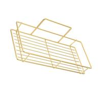 Ipetboom Estante de Pared Grande sin Taladro Organizador Resistente para Baño y Cocina Estantería de Almacenamiento Versátil y Fácil de Instalar Rack Metálico Dorado para Múltiples Usos