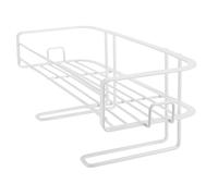 Ipetboom Estantería de Almacenamiento sobre Inodoro de Hierro sin Taladro Organizador de Baño y Cocina Estante Colgante Blanco Elegante para Artículos de Ducha y Tocador