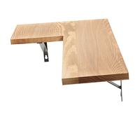 Ipetboom Estantería Esquinera de Madera para Almacenamiento Pared Estante Multifuncional de Madera Natural Organizador de Espacio para Cocina Baño Dormitorio y Sala de