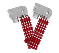 Ipetboom Estriberas Traseras Plegables para Motocicleta Juego de 2 en Aleación de Aluminio Antideslizantes Soporte para Scooter Accesorios Moto para Mejorar Comodidad y Estabilidad