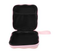 Ipetboom Estuche Portátil para Compresas Higiénicas y Tampones Compartimentos Separados, Material Eva Resistente Humedad, Tamaño Compacto Rosa Diseño de Corazón, Adecuado para Cuidado