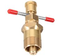 Ipetboom Extractor de manguitos de compresión de latón macizo, herramienta para extraer anillos y topes angulares, color rojo, ligera y portátil para fontanería y conexiones de cobre