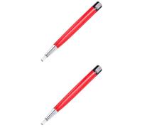 Ipetboom Fiberglass Scratch Brush Pen, 2pcs Precision Fiberglass Nylon Red Clean Pens Sweeping Brush for Cleaning Jewelry Watch Clock Coin Electronic, Removing Rust and Corrosion, 4.5in
