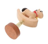 Ipetboom Figura de Caballo Mecedor de Madera 2026 con Campana Pequeña, Mini Escultura Decorativa Fengshui para Escritorio y Mesa, Adorno Coleccionable Símbolo de Prosperidad para Hogar