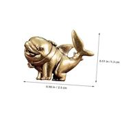 Ipetboom Figura Decorativa de Tiburón de Latón Macizo Vintage Escultura Marina de Mesa Figurita Coleccionable de Animal Oceánico para Decoración Temática y Juguete Educativo