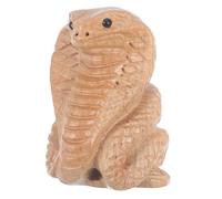 Ipetboom Figurita de Serpiente de Madera Decorativa Estatua Realista para Escritorio Adorno Feng Shui para Decoración y Jardín de Serpiente para Adultos