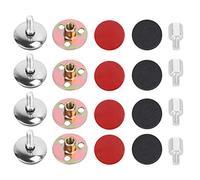 Ipetboom Fijador De Cabecera Ajustable Para Cama Mediana 52-67 Mm Metálico Actuador Anti-ruido y Estabilizador De Pared, Herramienta Antivibración Para Muebles y Marcos De Cama, Pack De 4 Piezas