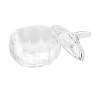 Ipetboom Frasco de Vidrio Transparente para Dulces y Secos Diseño Calabaza Tapa Sellada Pequeño para Cocina y Joyería Almacenamiento Multifuncional Doméstico