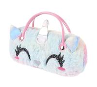 Ipetboom Funda Portátil para Gafas De Sol Estuche para Gafas De Niña Estuche De Unicornio De Peluche con