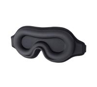 Ipetboom gafas estéreo 3d faciales face mask blinder removedor de pestañas mascara de tapa de ojos sombra de ojos para dormir de noche en el Espuma de memoria Black