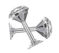 Ipetboom Gancho para Cortinas de Aleación Plateada con Cristal Resistente Unidades con Tornillos para Montaje Pared Soporte Multiuso para Cortinas Ropa y Toallas Diseño Elegante y