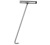 Ipetboom Gancho para Tapas de Alcantarilla T Inoxidable Resistente Gancho para Puerta Enrollable y de Alcantarillas Duradero para Uso Industrial y Exterior