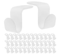 Ipetboom Ganchos Conectores de Plástico para Perchas de Armario, Set de 60 Piezas en Color, Ahorradores de Espacio Aplicables para Organización de Ropa y Optimización del