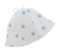 Ipetboom Gorro De Sauna No Tejido Para Hombre y Mujer Protector De Cabello Para Baño Ruso y Sauna Color Blanco Diseño Térmico y Material De Fieltro Suave