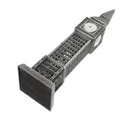 Ipetboom Gran Maqueta Decorativa Maqueta Arquitectónica Británica Reloj De Mesa Torre Recuerdo con Temática Londinense Recuerdo De Viaje del