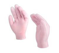 Ipetboom Guantes Hidratantes y Antideslizantes para Manos Secas, Talla Única, Cuidado y Exfoliación, para Mujeres y Niñas, Uso Hogar y Pedicura, Color Rosa