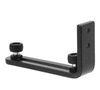 Ipetboom Guía de Suelo para Puerta de Granero Doble Rodamiento y Tope de Goma Herrajes para Puertas Correderas Acero al Carbono Color Negro Sistema Anti-Balanceo para Instalación en