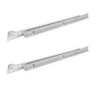 Ipetboom Guías para Cajones de 40 CM Correderas de Doble Extensión Rodamientos de Bolas Rieles Deslizantes Desmontables para Montaje Inferior Resistencia al Desgaste y Funcionamiento