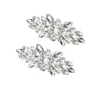 Ipetboom Hebilla De De Imitación Clips De Zapatos Bling Decoraciones De La Ceremonia De Boda Clips De Hebilla De Zapato Ducha Clip De Zapatos Zapato Nupcial Joya Decorativo Plata