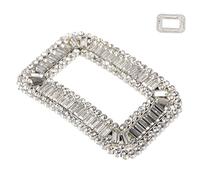 Ipetboom Hebillas de Zapatos de Novia con Clips de Adornos Brillantes para Tacones de Boda Joyería Elegante para Mujer Accesorios Decorativos Desmontables para Bodas