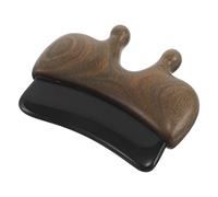 Ipetboom Herramienta de Gua Sha de Sándalo para Escultura Facial y Corporal Tablero de Masaje Ergonómico Portátil para Spa y Uso Hogar