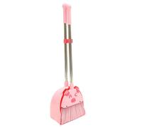 Ipetboom Herramientas de Limpieza para Escoba y Recogedor Pequeños Kit de Juguete Rosa para Tareas Domésticas Infantiles para Aprendizaje Imitación