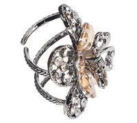 Ipetboom horquilla de flores hair clips horquillas moño pasador Vestido de niña borla women pequeñas pinzas para el cabello con flores clips de garra de flor de diamantes de imitación Metal