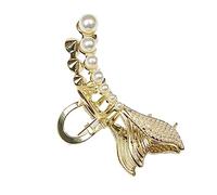 Ipetboom Horquilla De Perla Forma De Aleta De Pez Pinza De Mandíbula De Moda Pelo Tocado Femenino Para Eventos Especiales