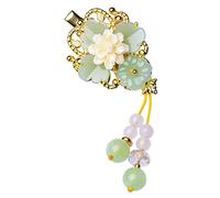 Ipetboom Horquillas Pelo Estilo Chino Borlas y Flores De Horquilla Vintage Para Mujer Para Ceremonias De Boda