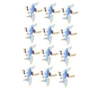 Ipetboom Insignia De Grúa Pequeño Alfileres Y Broches De De Imitación Oro Decorativo Tachonado Refinado Decoración Para Ropa Esmalte Estético Largo Aleación 3 Piezas X 4