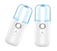 Ipetboom Instrumento de reposición de agua Nano instrumento de belleza de mano facial portátil mini humidificador cara de vapor humidificador facial humidificador con carga USB