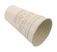 Ipetboom Jarrón de Flores Vintage de Hierro sin Asa, Cubo Decorativo Rústico Alto 25 Cm, Maceta Metálica Ovalada para Decoración de Hogar, Bodas y Sala de Estar, Florero Retro