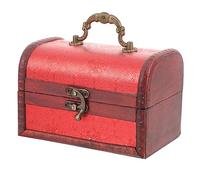 Ipetboom Joyero De Madera Decorativo Joyero Vintage Organizador De Joyas Caja De Tapa