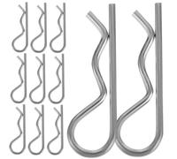 Ipetboom Juego de 20 Clips de Pasador de Enganche M1.6X32, Pasadores de Chaveta de Acero Inoxidable 304 Resorte de Retención, para Uso en Sistemas Automotrices y Remolques