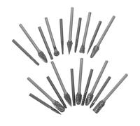 Ipetboom Juego De 20 Fresas De Corte Rotativas De Doble Corte, Brocas Para Amoladora De Troqueles Para Metal, Acero, Madera, Pulido, Tallado, Perforación Y