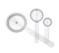 Ipetboom Juego de 3 Goniómetros Profesionales de Plástico Flexibles Transportadores de Ángulo Pequeños para Medición Precisa en Entornos Médicos y Terapia Física