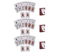 Ipetboom Juego De 3 Juego de Mini Cartas de Póker Portátil de Papel para Fiestas y Viajes, Experiencia Auténtica y Diseño Novedoso para Adultos