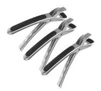 Ipetboom Juego de 3 Pinzas Antiescaldaduras de Acero Inoxidable para Platos Calientes Elevador Ajustable Antideslizante de Utensilios de Cocina Soporte Seguro para Tazones y Ollas Color