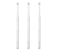 Ipetboom Juego de 3 Pinzas para Oídos de Acero Inoxidable en Espiral, Herramienta Limpiadora Portátil para Eliminación de Cera, Apta Adultos, Cuidado del Oído Seguro y Eficaz