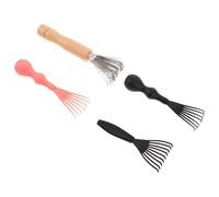 Ipetboom Juego de 4 Herramientas Ergonómicas para Limpieza de Cepillos de Pelo con Garras Mini Rastrillo Multiusos para Eliminar Pelo y Residuos Portátil para Uso Doméstico Viaje