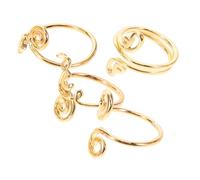 Ipetboom Juego De 4 Piezas accesorios para sandalias anillo del dedo del pie de las mujeres anillos de dedo del pie para niñas anillos de pie anillo espiral latón Golden