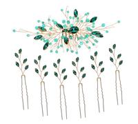 Ipetboom Juego De 7 Accesorios Para Peinetas Horquillas Imitación De Gemas Para Novias